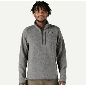 Men's Patagonia Speckled Grey Quarter Zip Pullover Better Sweater- Size M